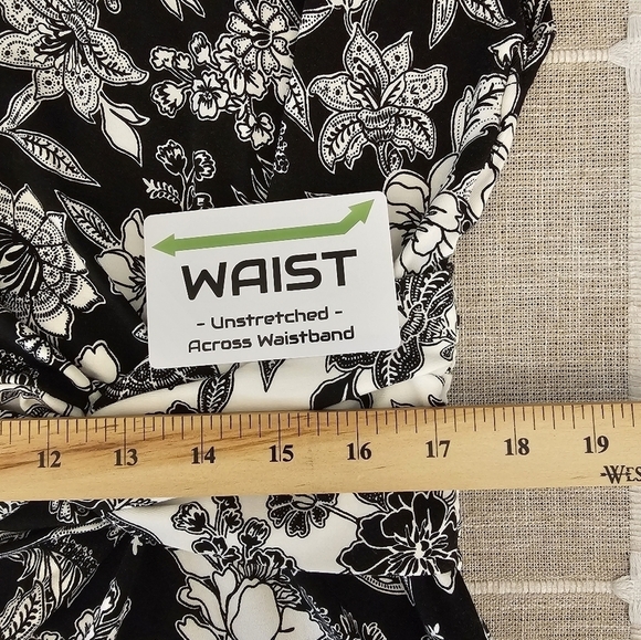 Land's End Large Modal Blend Stretchy Floral Black Dress - Picture 9 of 11